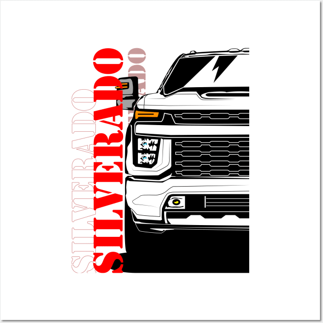 Chevrolet Chevy Silverado 2020 Wall Art by gaplexio